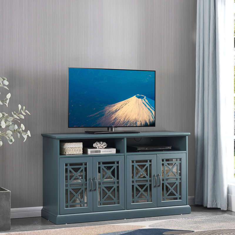 Meuble télé, buffet Buffet, bleu sarcelle foncé