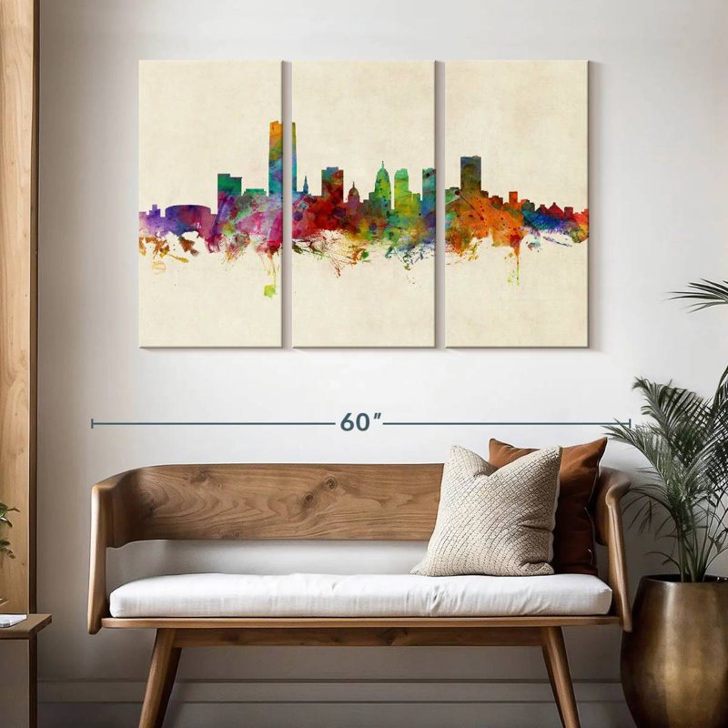 Oklahoma City Skyline III, 32" H x 50" W