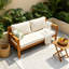 Canapé d'extérieur en bois d'acacia Dayo