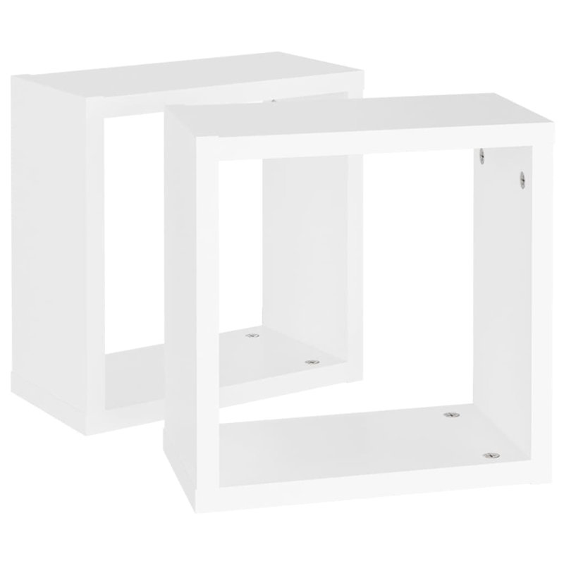 Glenetta 2 Piece Square, 30cm H x 30cm W x 15cm D, White
