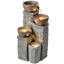 Outdoor Fountain with Lights