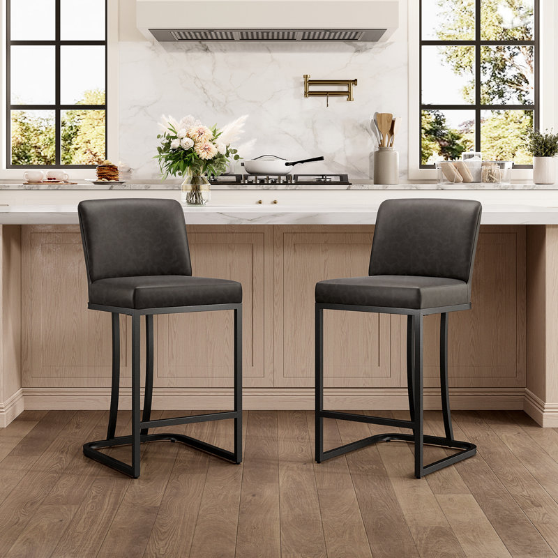 Forsyth 61cm Bar Stool, Grey