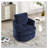 Chenille Upholstered Swivel Chair-1775418727