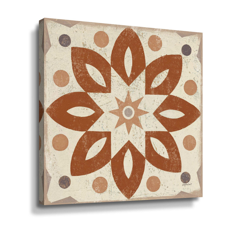 «Terracotta Tile I», impression sur toile tendue, H 14 po x l 14 po x P 2 po