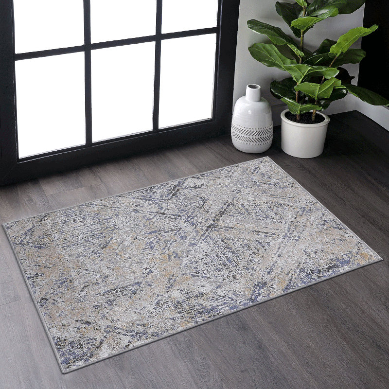 Collection Geometric Non-Shedding Living Room Bedroom Dining Home Office Stylish And Stain Resistant Area Rug