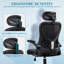 Chaise de bureau en filet Mireyna-974663003