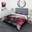Ensemble de housse de couette en microfibre / polyester noir or et marbre V Splash-391582404