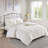 Full/queen 3 Piece Cotton Chenille Bedding, Shabby Chic With Tie-downs And Button Size Duvet , White Insert Ties Closure-118640932-118640933