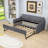 Twin Upholstery Daybed with USB Charging Armrest and Twin Trundle-1517183722