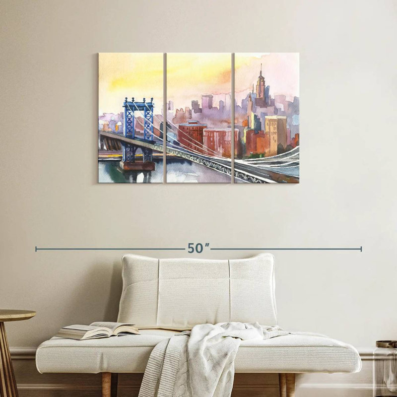 Lilie New York Bridge, 24" H x 38" W