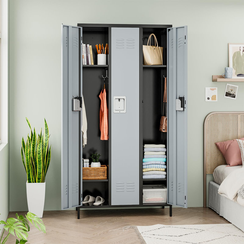 Métal 35,5 po, gris