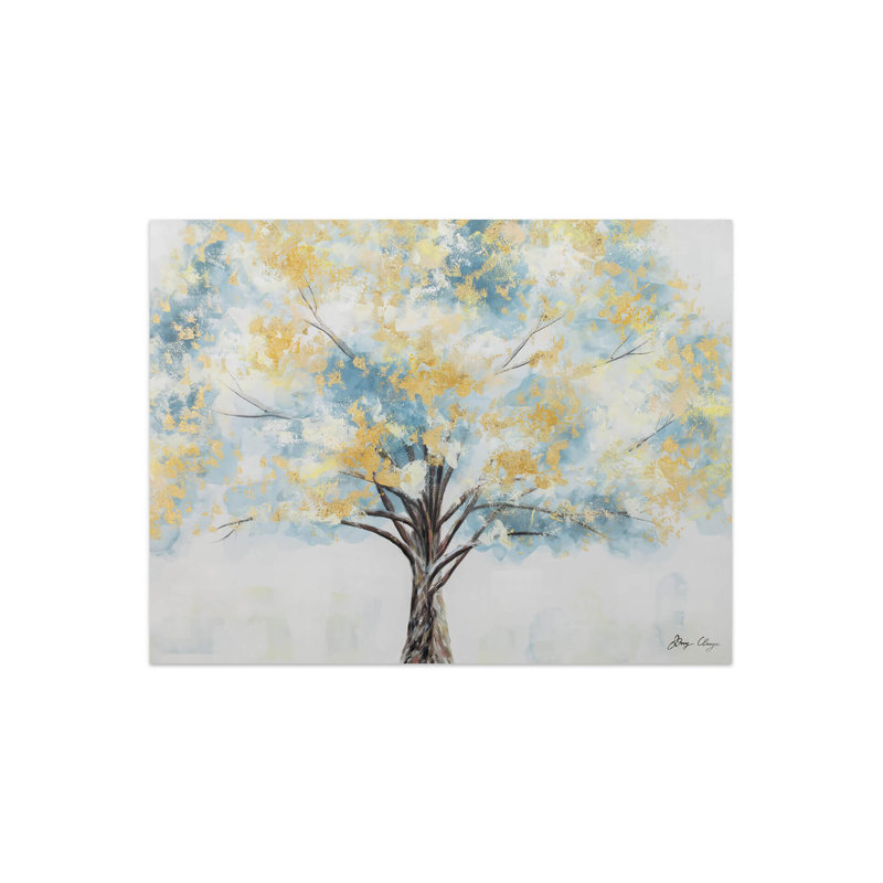 Hand -painted acrylic painting Blooming Giant