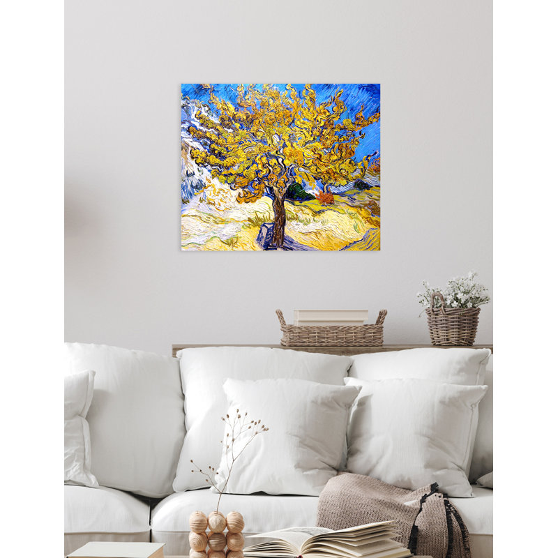 «The Mulberry Tree» par Vincent Van Gogh, reproduction d'art par Vincent Van Gogh - reproduction sur toile, H 24 po x l 20 po