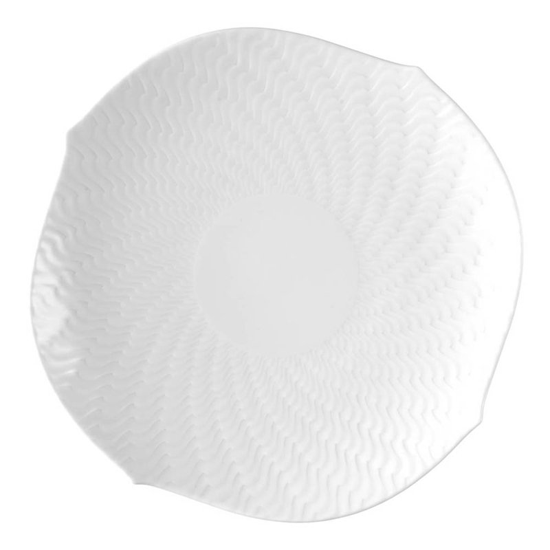 Waves Relief Porcelain Appetizer Plate