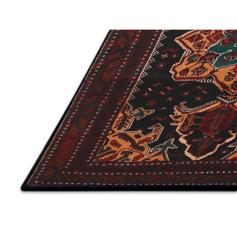 Basque Performance Oriental Indoor Rug, Rectangle 5' x 8'