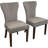 Logan 82" Dining Table With 8 Cleo Mink Side Chairs 