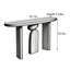 Console Mid-Century en bois massif noir-359100326
