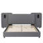 Upholstered Bed Pu Grey