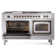 ILVE Nostalgie II Noblesse 60 in Dual Fuel Range 7 Burner, Griddle, Frenchtop