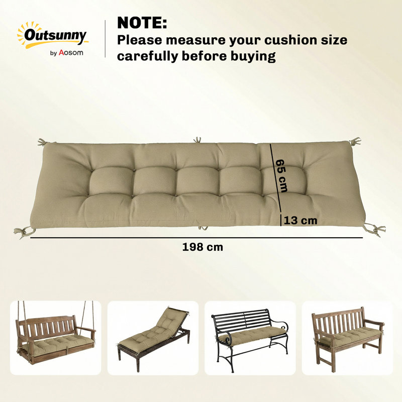 Outdoor Sofa Cushion, Brown