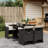 Hokku Designs Patio Dining Set With Cushions Poly Rattan-1078317479-1078317474-1078317484