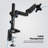 ProMounts Full Motion Gas Spring Monitor Arm Adjustable Desktop Mount for 13-32" Holds 17.6 lbs