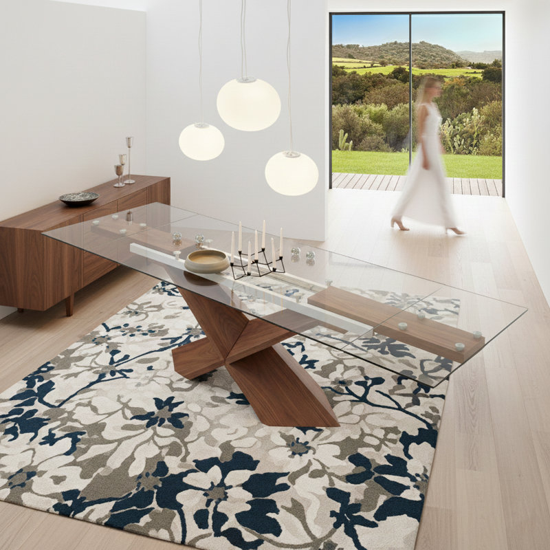 Glass Top Dining Table