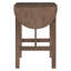 Ensemble de table de salle à manger à hauteur de comptoir en bois 3 pièces avec 2 chaises rembourrées pour petite place-2024299398-2024299392