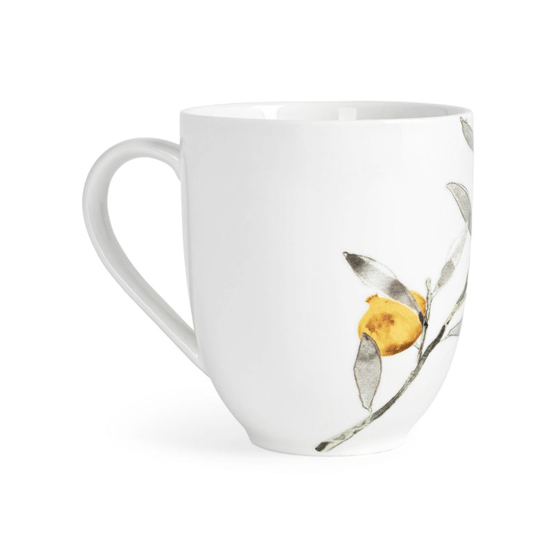 Pomegranate Handmade Porcelain Coffee Mug