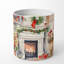 Bougie de Noël parfumée avec support en céramique