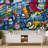 Vibrant Graffi Street Paint Peel & Stick Abstract Border-93868460