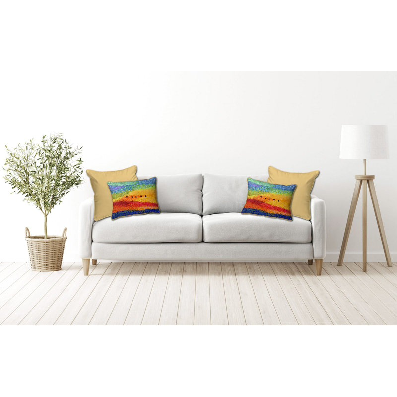 Coussin intérieur / extérieur Pelican Sunset, H 16 po x l 20 po