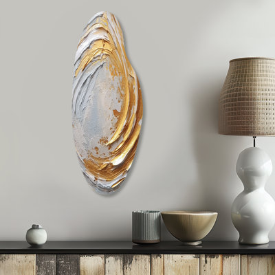 Eton - Abstract Spirals Curved Shape Asymmetric Metal Wall Art