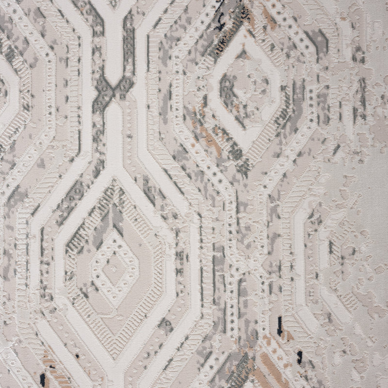 Aleazay Geometric Indoor Rug, Rectangle 4' x 6'