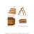 3 Tiered Serving Tray with Removable Wood Serving Platters Austyn