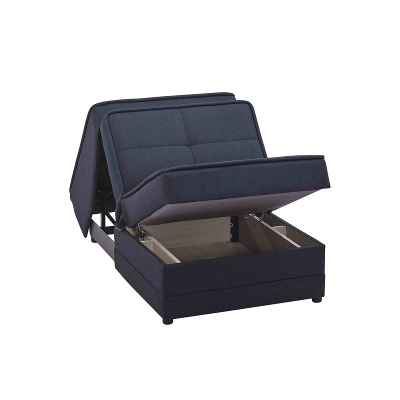 Fauteuil convertible rembourré avec rangement Primenest Space Collection (avec chaise), Marine