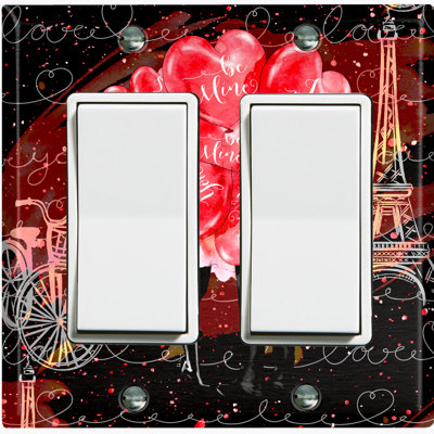 2 - Gang Toggle Light Switch Standard Wall Plate