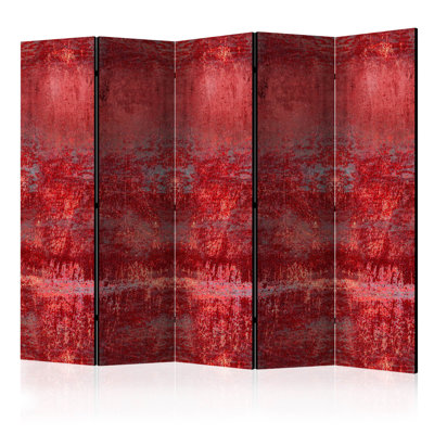 Hannah-Lei 225cm W x 172cm H 5 - Panel Solid Wood Folding Room Divider