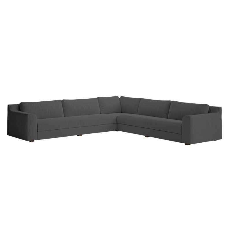 Elevate 126" Corner Sectional, Shadow Upcycled Poly