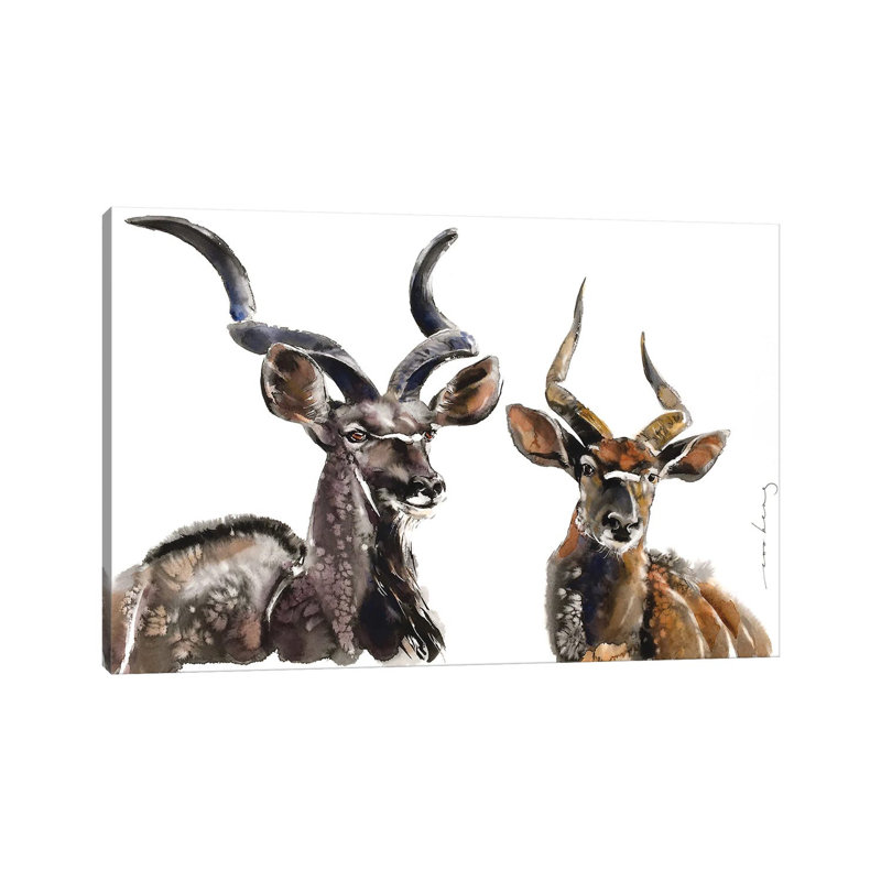 Antelope Charm 1 Piece Wrapped Canvas Painting, 20.32 cm H x 30.48 cm W