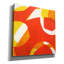  'Orange Starburst 3' by Laura Gibson Canvas Wall Art, 26" x 26"