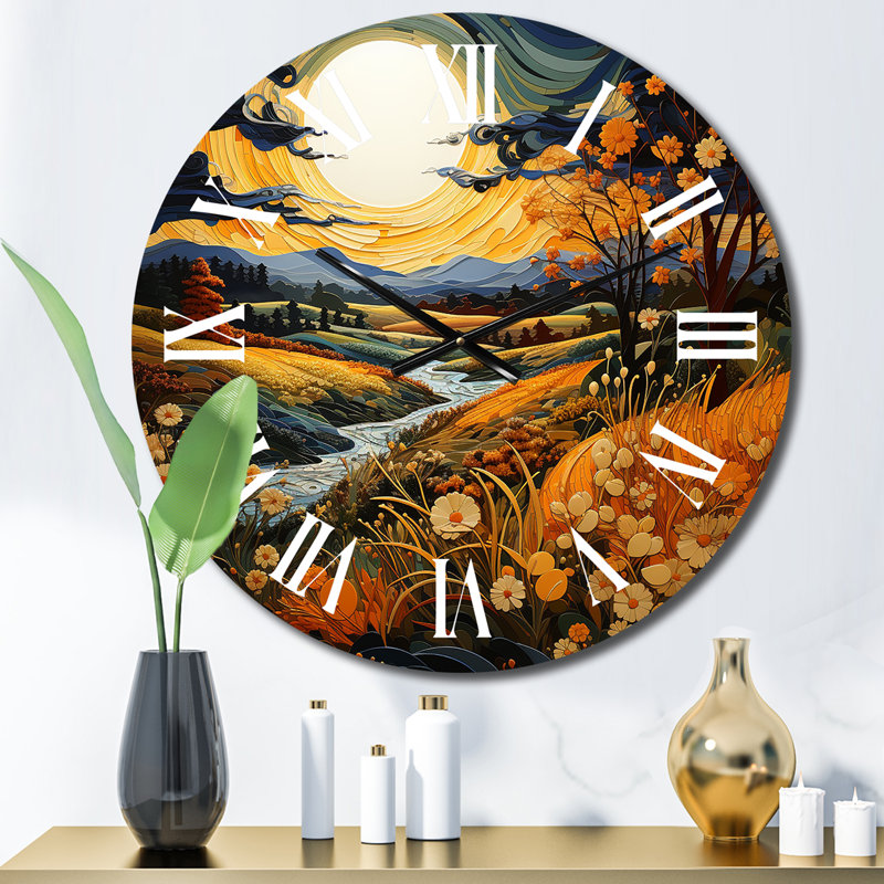 Horloge murale Daegon - Paysages, Moyenne