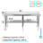 Amgood Stainless Steel 35'' H Work Table-49454269