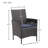 Alyah 8 - Person Patio Dining Set Extendable Rectangular Table with Cushions Included