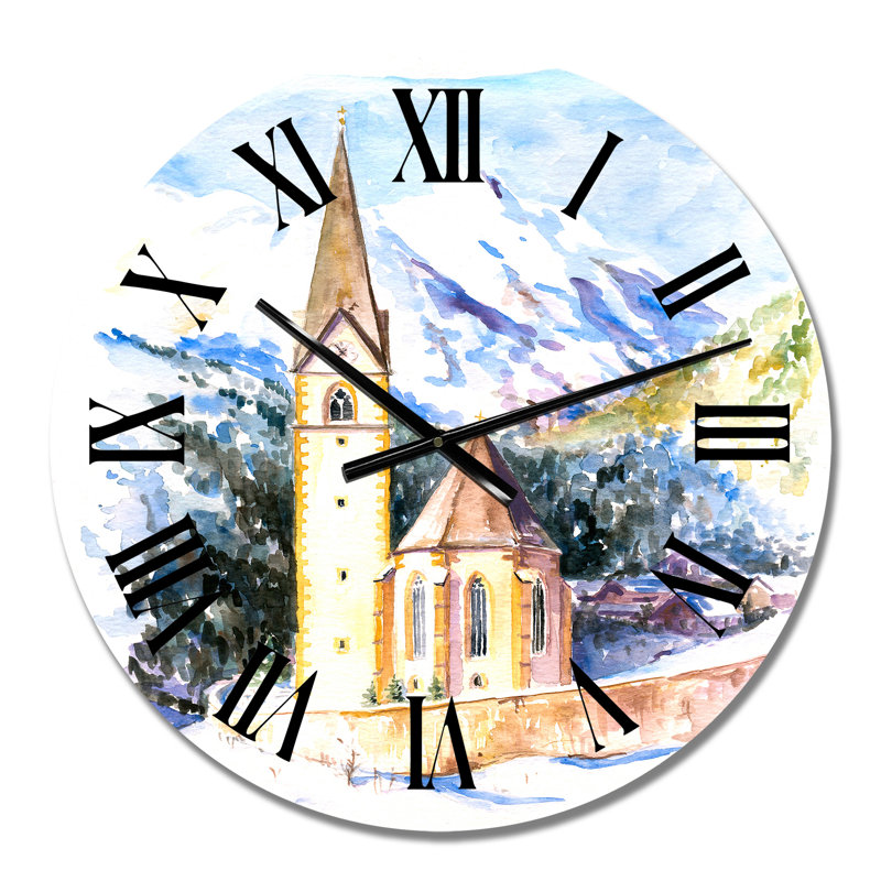 Petite horloge murale Mid-Century, Petit
