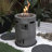 32000 BTU, CSA Certification Diameter 20 Inch Round Outdoor Gas Fire Pit,Contain 2.5Kg Lava Stone And Rainproof Cover,Magnesium Oxide Cultured Stone Surface Finished,, More Suitable For Outdoor Garden