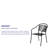 Oia Indoor-Outdoor Steel Patio Arm Chair with Round Back-22948754