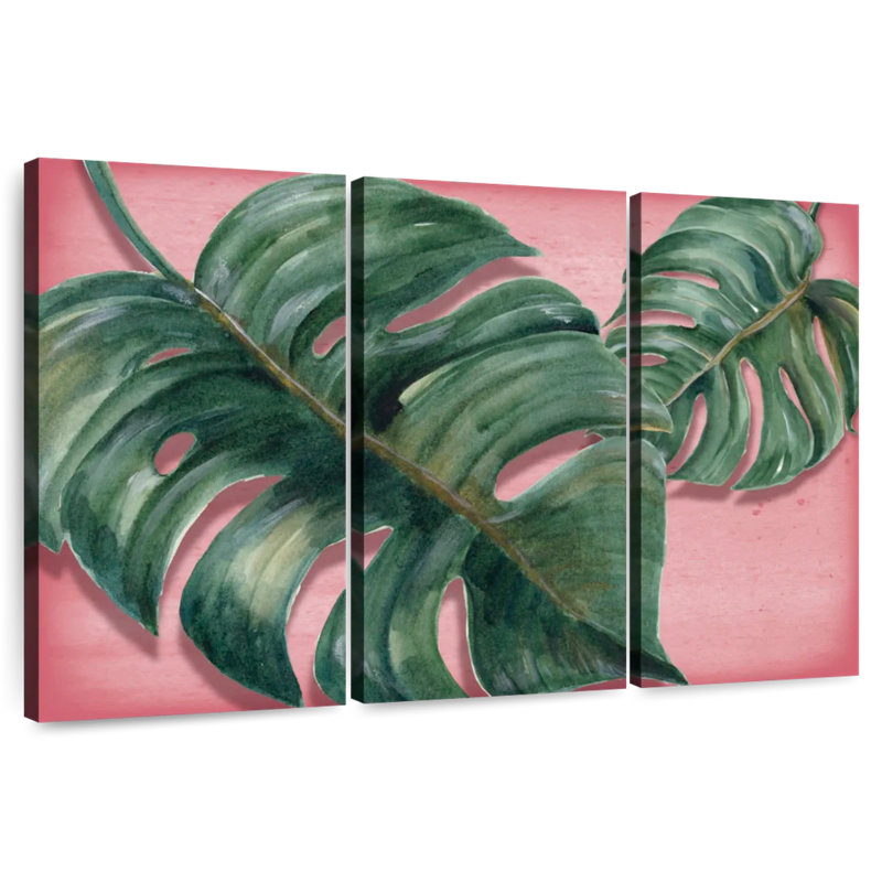 Feuilles Harnek Bright Monstera, H 32 po x l 50 po