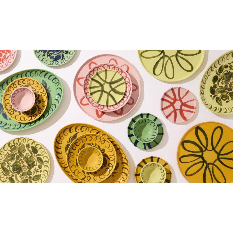 Amalfi Dinner Plate - 10.6", Lime