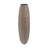 8.5X5x14.5" Tapered Aluminum Vase With Textured Chocolate Brown Finish-1855533827